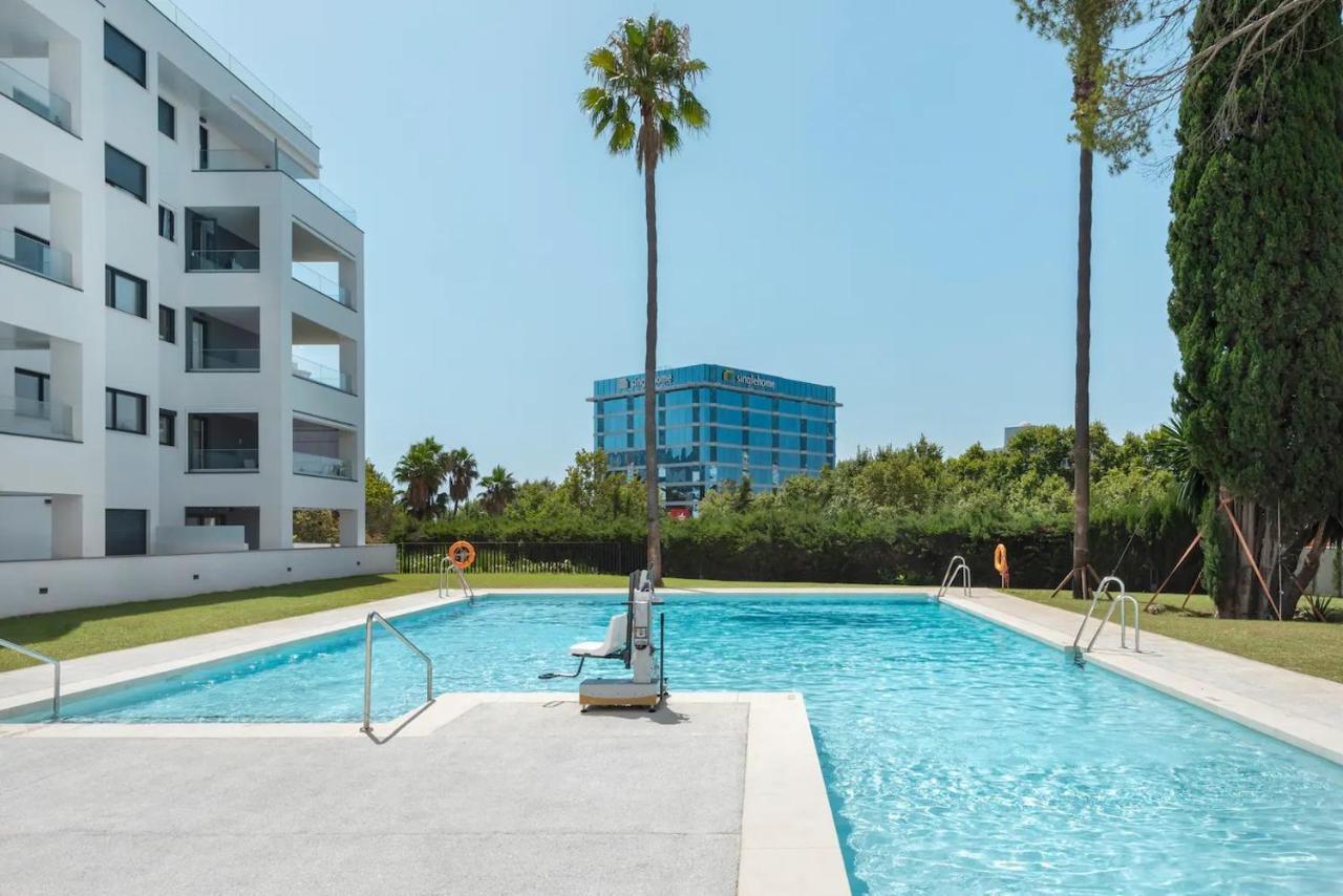Brand New Apartment With Pool And Sea View In Marbella Bagian luar foto