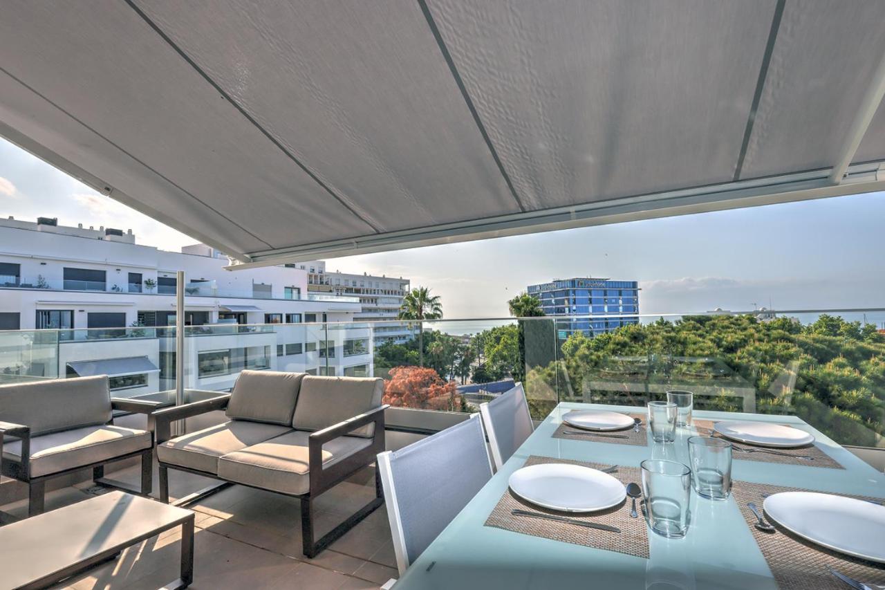Brand New Apartment With Pool And Sea View In Marbella Bagian luar foto