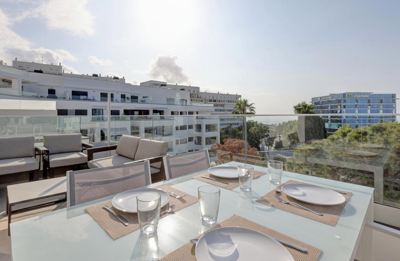 Brand New Apartment With Pool And Sea View In Marbella Bagian luar foto